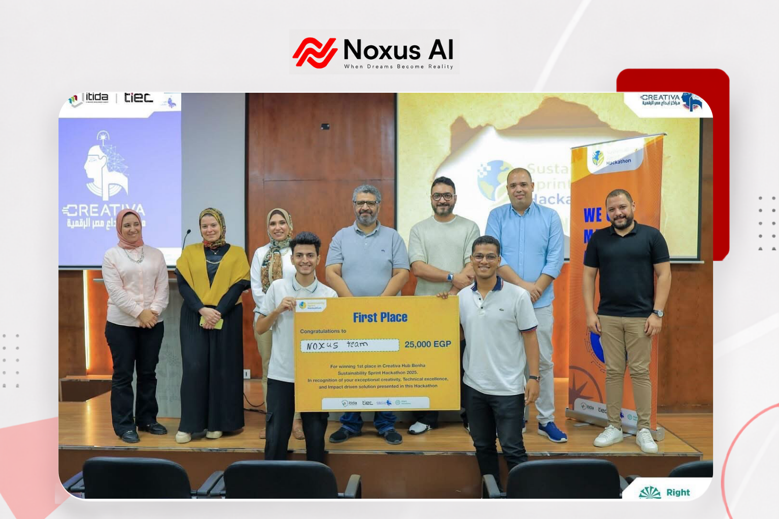 Noxus wins Creativa Sustainability Hackathon